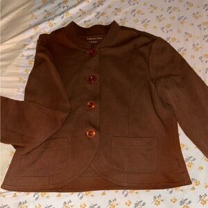 Coldwater Creek Rust Button-Up Top